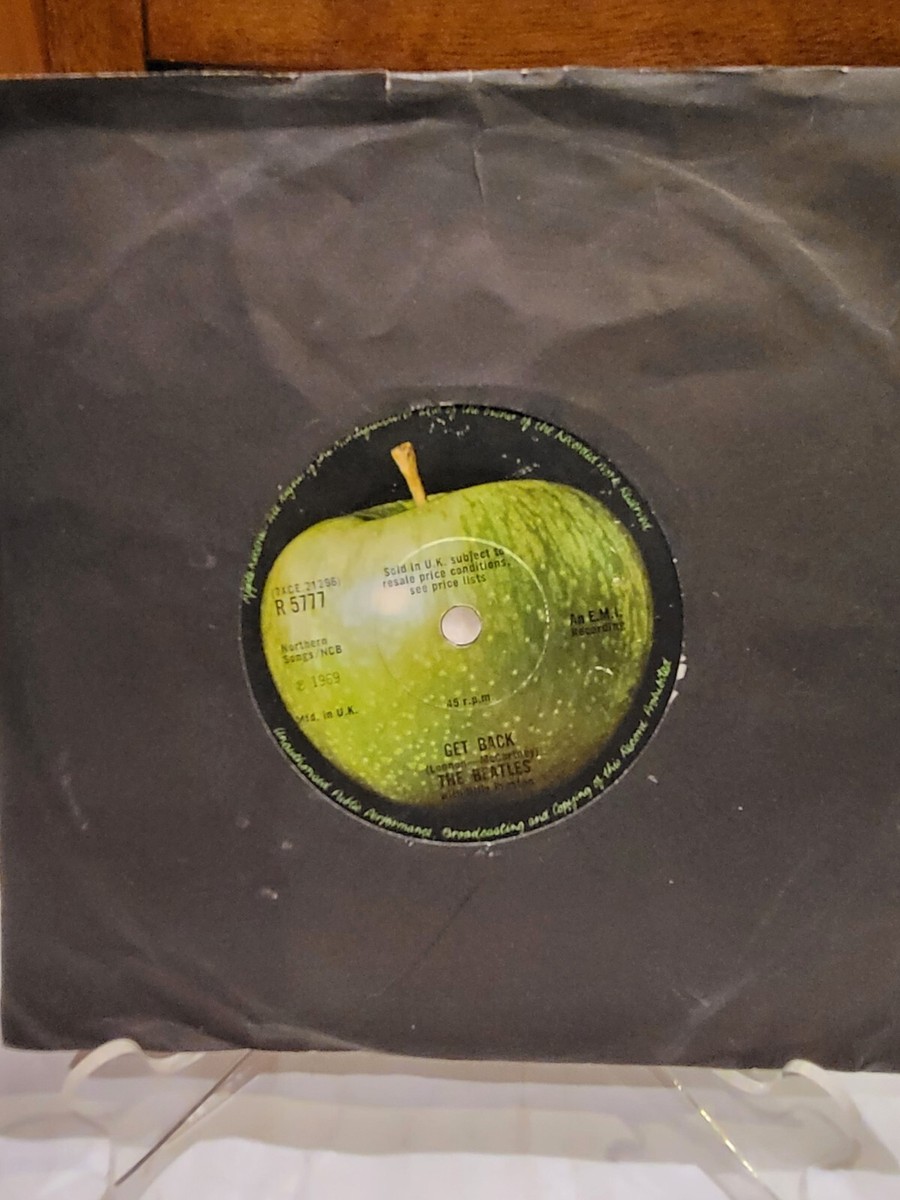Beatles Get Back/Don't Let Me Down UK Apple R5777 Matrix Error VG+