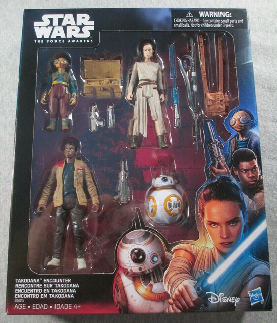 2016 Hasbro Star Wars Black Takodan Encounter 3 3/4" The Force Awakens 4 PK MIP