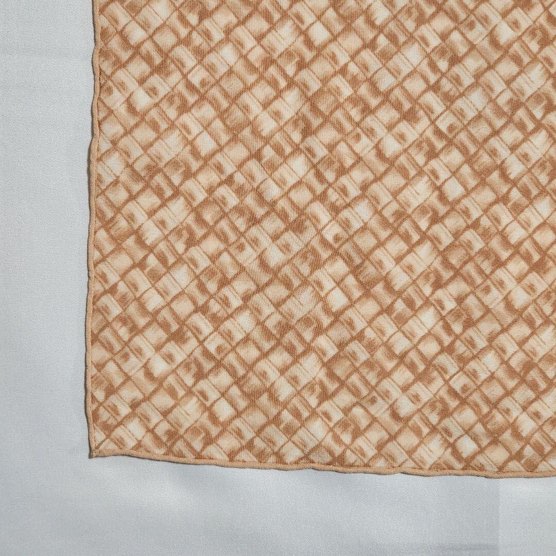 BOTTEGA VENETA scarf silk Intrecciato Pink Beige Size 33in