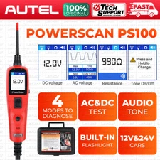Autel Power Scan PS100 Circuit Tester Electrical Power Probe 12V/24V Diagnostic