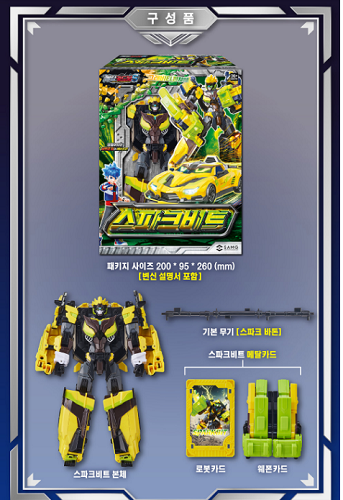 2025 Metal Cardbot S Sparkbit Sports Car Transformer Robot Figure
