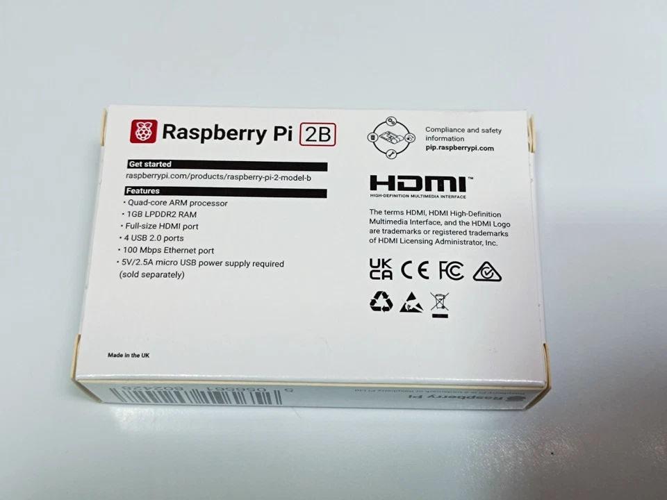 Raspberry Pi 2 Model B Desktop Quad Core CPU 900 MHz, 1 GB RAM, Linux    _0.04_6 - Bild 4 von 4