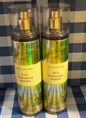 2 - NEW BATH & BODY WORKS Rio Pineapple Mango Body MIst, 8 oz
