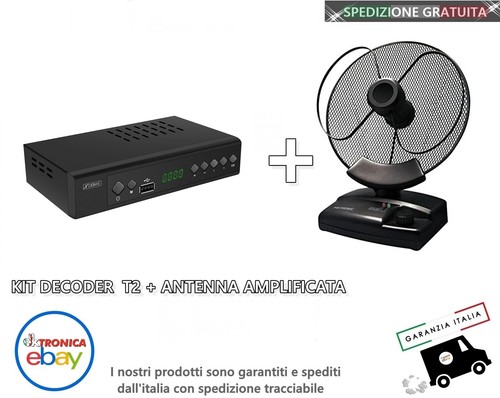 Kit decoder digitale terrestre GBC + antenna amplificata da interno | eBay
