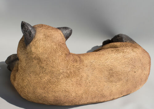 Siamese Cat Figurine British Shorthair Burmese Large Garden Statue Pet Sculpture - 第 3/7 張圖片