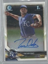  2018 Bowman Chrome Prospect Autographs #BCPATO Trevor Oaks (ref34621)
