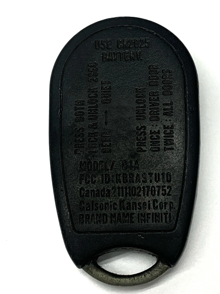 INFINITI KEYLESS KEY REMOTE ENTRY FOB KBRASTU10 2111102170752 