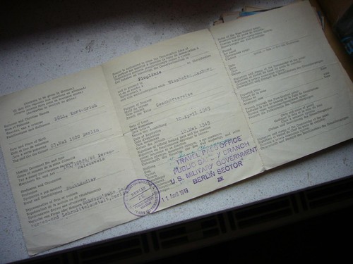 348) Alliierte Besatzung, Rundreise-Interzonen-Paß, AUSWEIS, 1949 Berliner Secto