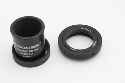 Celestron SCT T-Adapter # 93633-A with Vellow CANON EF ADAPTER