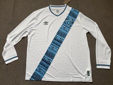 New UMBRO Guatemala 2023/24 Men  s Size XXL Home Long Sleeve White