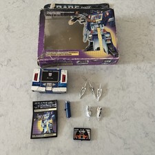 SOUNDWAVE & BUZZSAW W  BOX 95  COMPLETE 1984 G1 TRANSFORMERS ORIGINAL