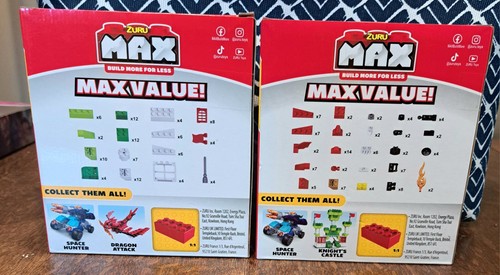 Zuru Max Build More Dragon Attack & Knight's Castle Legos Lot Of 2 - 🧱 - Picture 2 of 3