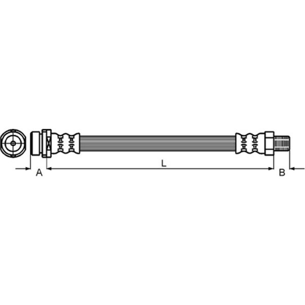 Metzger 4111036 Bremsschlauch FüR Ford Transit FD FB FS FZ FC FA FM FN FF-image