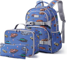 Kids Backpack for Girls 4-8 with Lunch Box Elementary Kindergarten Preschool Sch