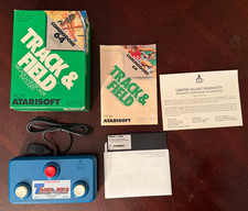 ATARISOFT Track Field packaged controller - Commodore 64 Disk - CIB - TESTED