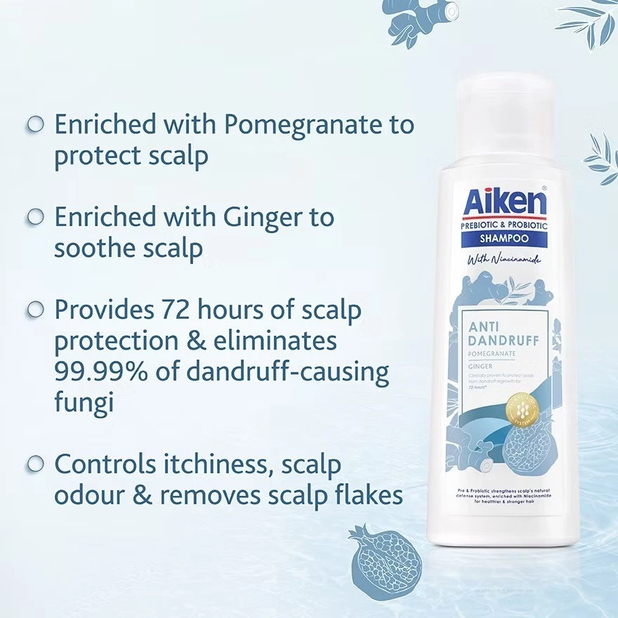 Aiken Anti-Dandruff Shampoo with Prebiotic & Probiotic – 2 Bottles (350g each) - Image 4 of 4