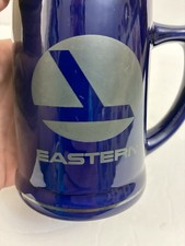 VTG Eastern Airlines Cobalt Blue Ceramic Coffee Mug Made In USA
