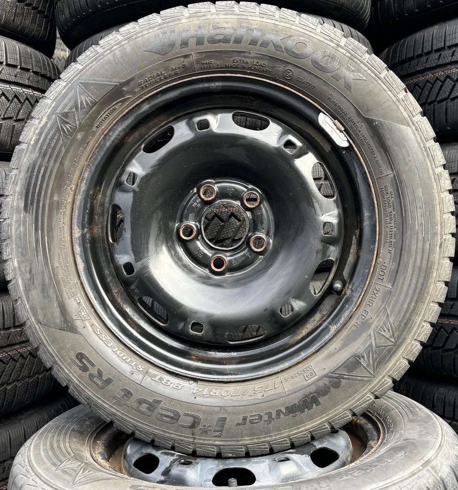 4x Original VW Winterräder 175/70 R14 88T - für VW Polo 6R Cross 1642 - Bild 2 von 3