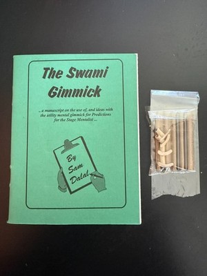 Swami Gimmick Mental Mentalist Predictions Mind Reading Magic Trick & Book