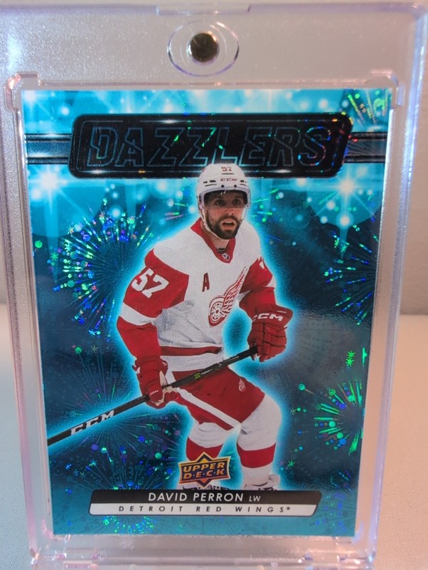 2023-24 Upper Deck David Perron #DZ-5 Dazzlers Blue