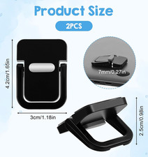 2 PCS Keyboard Riser, Black Keyboard Lifter for Desk Computer Keyboards Stand...