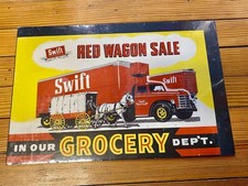 1955 G.F. SWIFT MEATPACKING RED WAGON MEAT SA...