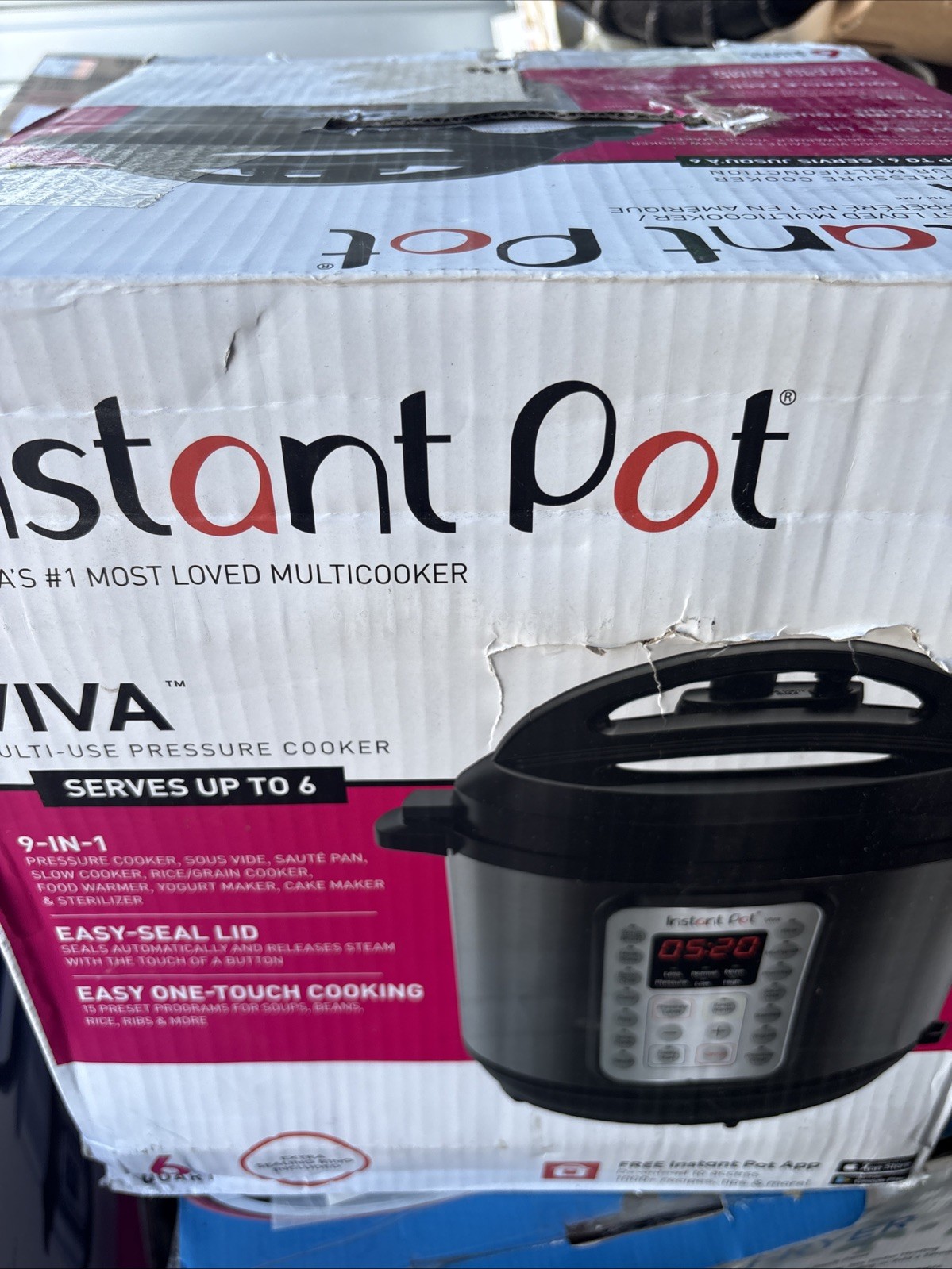 Instant Pot Viva 6 Quart Electric Pressure Cooker