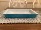 RARE Vintage Pyrex Horizon Blue 933 Lasagna Pan Oblong Open Baker Roaster. B1