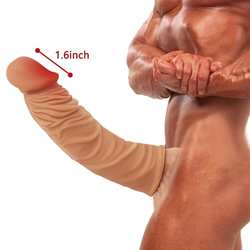 Men Male Cock-Girth-Enlarger-Enhancer-Penis-Extension-Extender-Sheath Sleeve Big