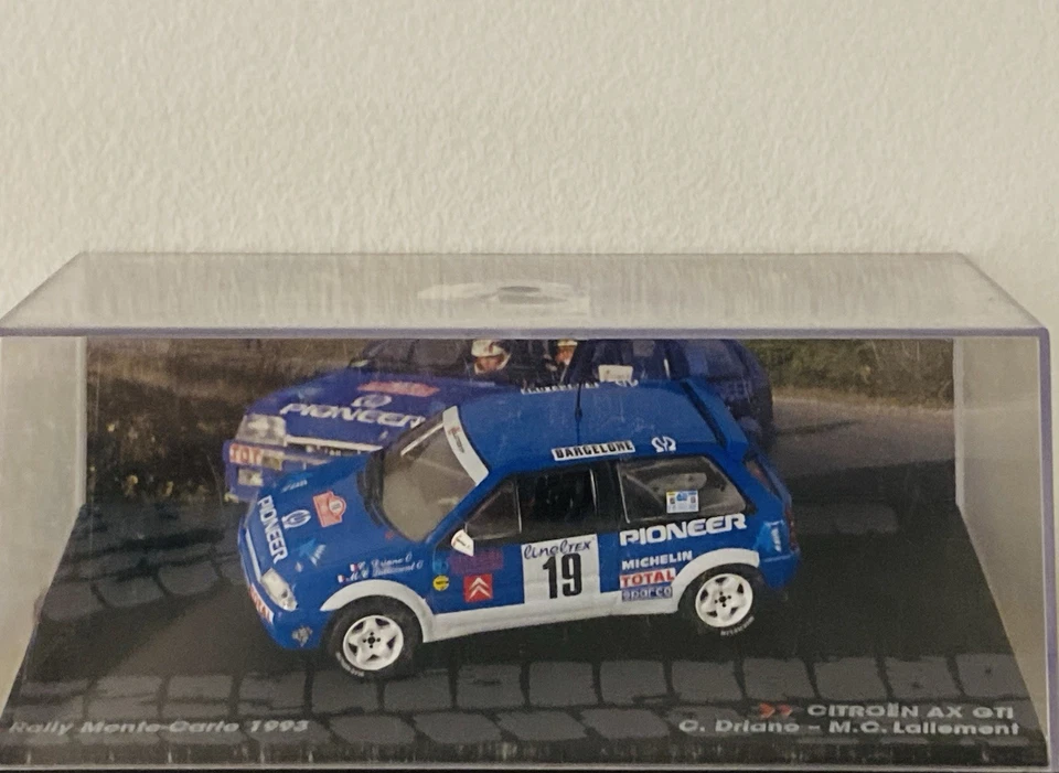 MODELLINO CITROEN AX GTI DRIANO-LALLEMENT SCALA 1:43 MONTE-CARLO 1993 - Immagine 2 di 2
