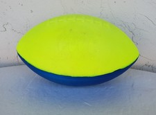 VINTAGE POOF BALLS FOOTBALL ~ BLUE & YELLOW ~ MADE IN USA