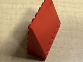 2x Lego #4228 Slope Brick 33 5x6x2  Inverted Red Classic Space 6989 Mega Core