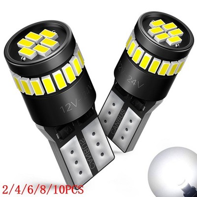 LED T10 194 168 W5W Canbus White Dome License Side Marker Light Bulb New 2/10x