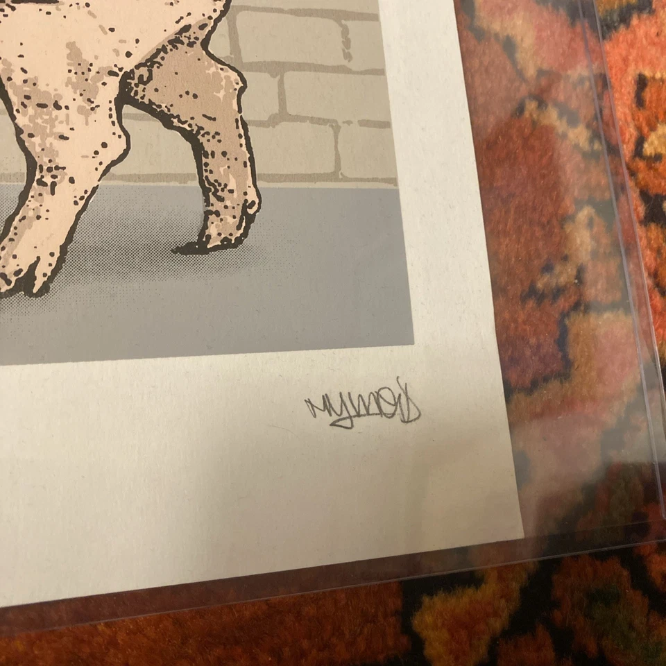 Himed La Jura Mexico Street Art lithograph Signed 41/45 Known As Mexican Banksy - Image 2 of 4