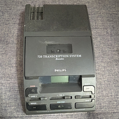 Philips 720 Transcription System Executive Tischgerät Kassette  2 Speed