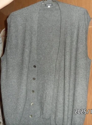 Gilet homme Giorgio Armani authentique 100 % pur cachemire tricoté fabriqué e... - Photo 1/4