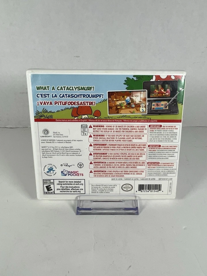 The Smurfs (Nintendo 3DS, 2015) CIB Complete - TESTED - Image 2 of 4