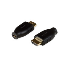 Micro HDMI Adapter Type D Female to Type A Male - Black