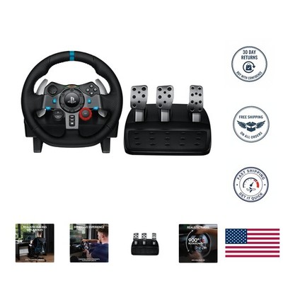 Stainless Steel Paddle Shifters & Leather Wheel Cover - G29 Racing Wheel Set