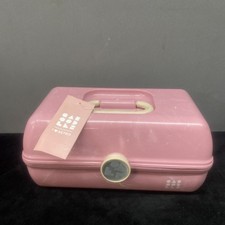 Caboodles On-The-Go Girl Makeup and Jewelry Case with Mirror Pink/White Unused