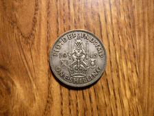 GREAT BRITAIN SHILLING 1945 SCOTTISH CREST SILVER COIN (268)