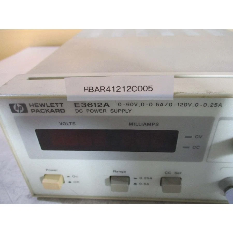 Agilent E3612A -OE3 DC Power Supply, 0-120V, 0.5A, 30W max Used and Tested - Image 3 of 4