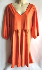 Mango Burnt Orange Casual Below Knee Length Dress, Size XL, Relaxed Fit, Casual