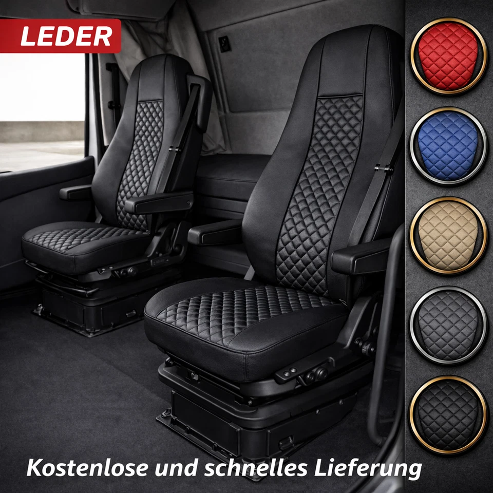 Housses de siège pour Volvo FH4 FH5 Euro 6 1+1 adaptées Premium - Photo 1/1
