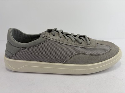 OluKai Punini Suede Lace-Up Sneakers ASH GREY 10514-AUAU Men's Sz 10.5 NWT $150