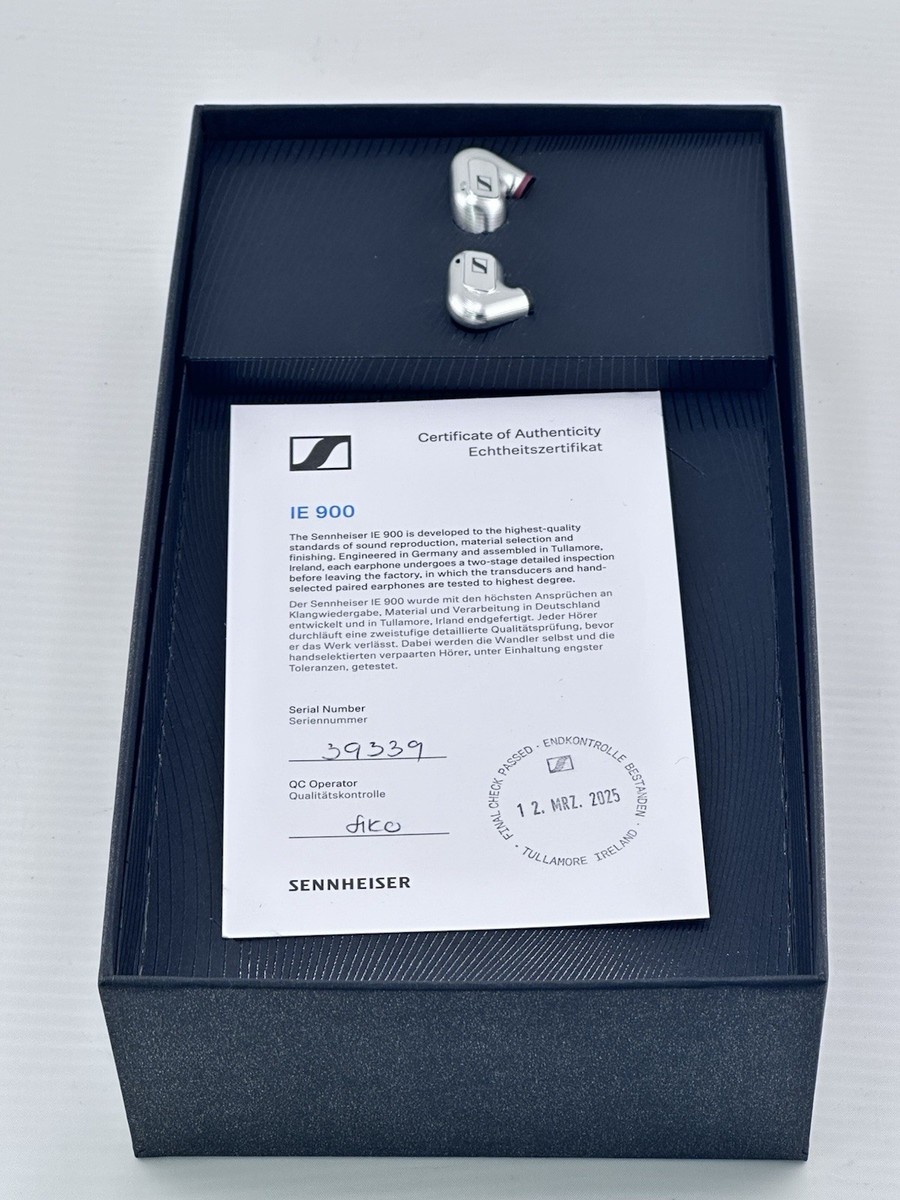 Authentic Sennheiser IE 900 Audiophile Wired In-Ear Monitor