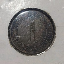 Germany 1 Reichspfennig 1934 G Mintmark KM#37 Coin Third Reich Uncertified