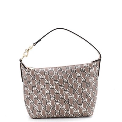 Gucci Ophidia Zip Shoulder Bag GG Shadow Coated Canvas Super Mini