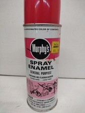Vintage Murphy's Spray Paint Enamel Made In USA Red Spray Paint 1970s Graphics