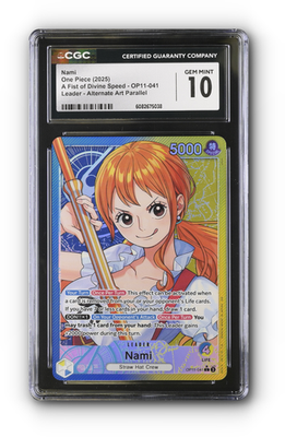 Nami (041) (Alternate Art) OP11-041 A Fist of Divine Speed Foil